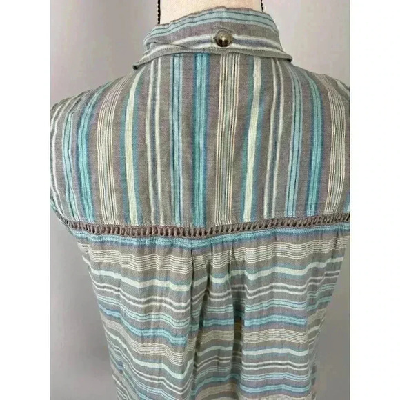 Toad & Co Sleeveless Blouse Womens Sz M Summer Beach Outdoor Hiking Organic - Picture 8 of 12